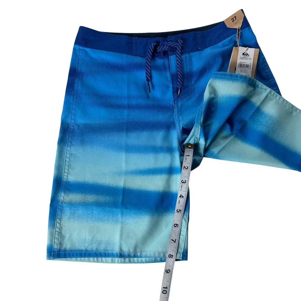 Quiksilver Everyday Fade Youth Boardshorts Size‎ 27 Blue Ombre Swim Trunks NEW